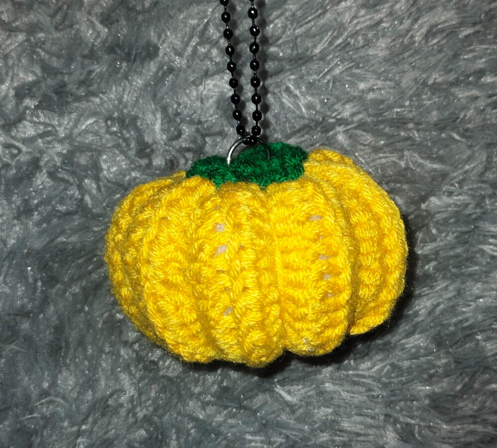 Mini Pumpkin Keychain